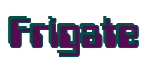 Rendering "Frigate" using Computer Font