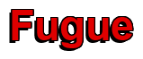 Rendering "Fugue" using Arial Bold