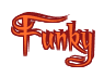 Rendering "Funky" using Charming