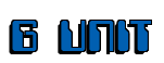 Rendering "G UNIT" using Computer Font