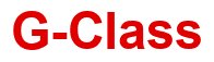 Rendering "G-Class" using Arial Bold