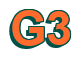 Rendering "G3" using Arial Bold