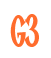 Rendering "G3" using Cooper Latin