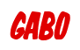 Rendering "GABO" using Big Nib