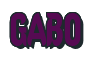 Rendering "GABO" using Callimarker