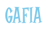 Rendering "GAFIA" using Cooper Latin