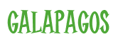 Rendering "GALAPAGOS" using Cooper Latin