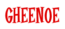 Rendering "GHEENOE" using Cooper Latin