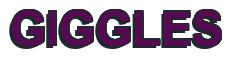 Rendering "GIGGLES" using Arial Bold