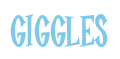 Rendering "GIGGLES" using Cooper Latin
