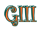 Rendering "GIII" using Curlz