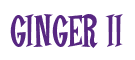 Rendering "GINGER II" using Cooper Latin