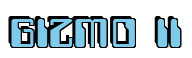 Rendering "GIZMO II" using Computer Font