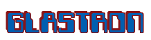 Rendering "GLASTRON" using Computer Font