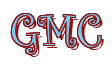 Rendering "GMC" using Curlz
