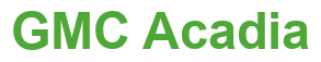 Rendering "GMC Acadia" using Arial Bold