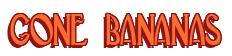 Rendering "GONE BANANAS" using Deco