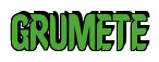 Rendering "GRUMETE" using Callimarker