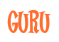 Rendering "GURU" using Cooper Latin