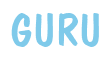 Rendering "GURU" using Dom Casual