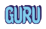 Rendering "GURU" using Callimarker