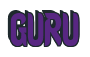 Rendering "GURU" using Callimarker