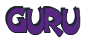 Rendering "GURU" using Crane