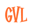 Rendering "GVL" using Cooper Latin
