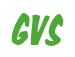Rendering "GVS" using Big Nib