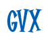 Rendering "GVX" using Cooper Latin