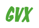 Rendering "GVX" using Big Nib