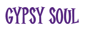 Rendering "GYPSY SOUL" using Cooper Latin