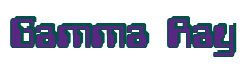 Rendering "Gamma Ray" using Computer Font