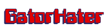 Rendering "GatorHater" using Computer Font
