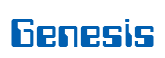 Rendering "Genesis" using Computer Font