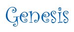 Rendering "Genesis" using Curlz
