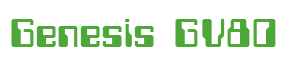 Rendering "Genesis GV80" using Computer Font