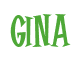 Rendering "Gina" using Cooper Latin