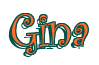 Rendering "Gina" using Curlz