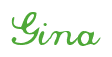 Rendering "Gina" using Commercial Script