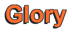 Rendering "Glory" using Arial Bold