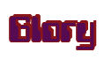 Rendering "Glory" using Computer Font