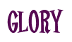 Rendering "Glory" using Cooper Latin