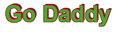 Rendering "Go Daddy" using Arial Bold