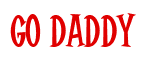 Rendering "Go Daddy" using Cooper Latin
