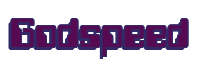Rendering "Godspeed" using Computer Font