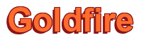Rendering "Goldfire" using Arial Bold