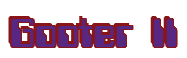 Rendering "Gooter II" using Computer Font
