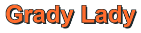 Rendering "Grady Lady" using Arial Bold