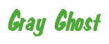 Rendering "Gray Ghost" using Big Nib